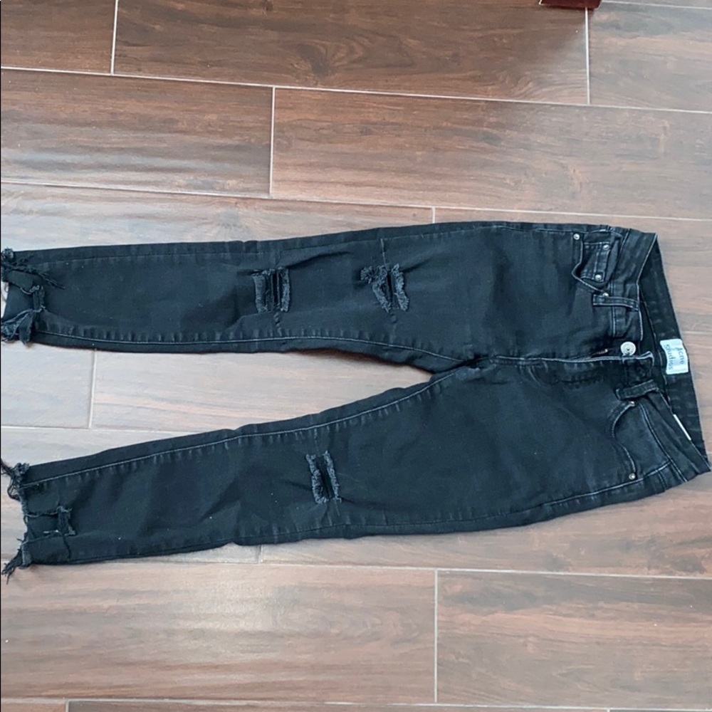 Acne Studios distressed black jeans